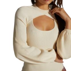 NWT Anthropologie Maeve Courtney Twofer Pullover-S