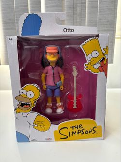The Simpsons Otto with Guitar Figure 2024 New Factory Sealed Jakks Pacific