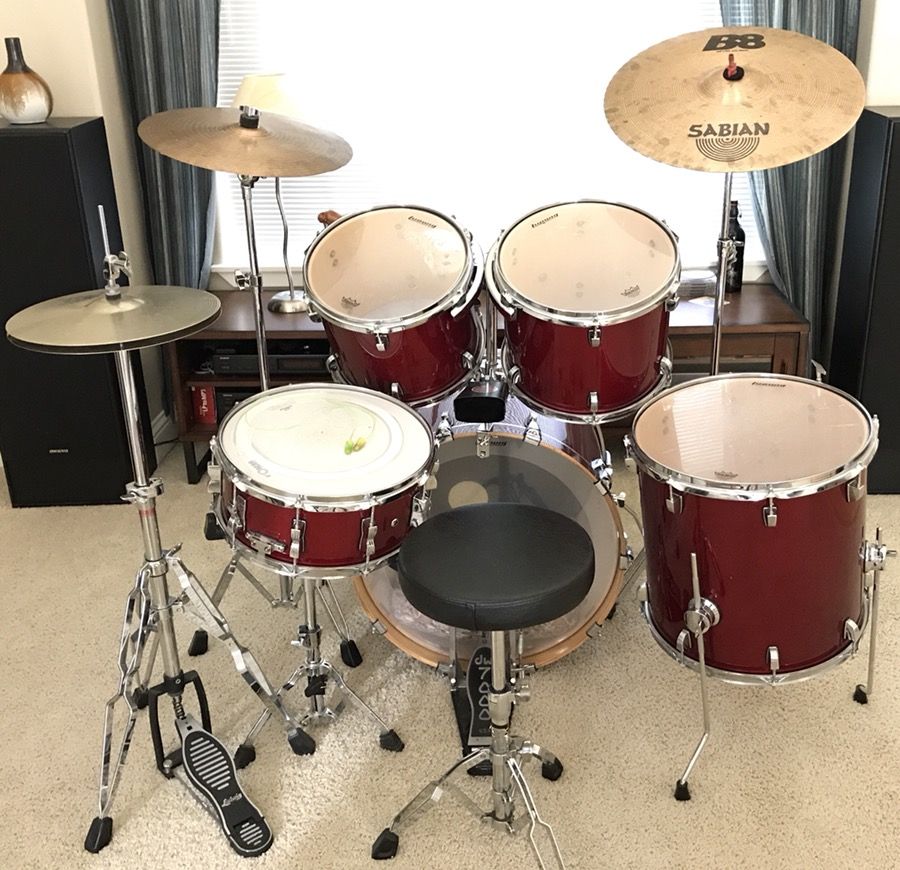 Nice Drums! Ludwig Accent CS Custom Elite Power 5 Piece+ Drum Kit