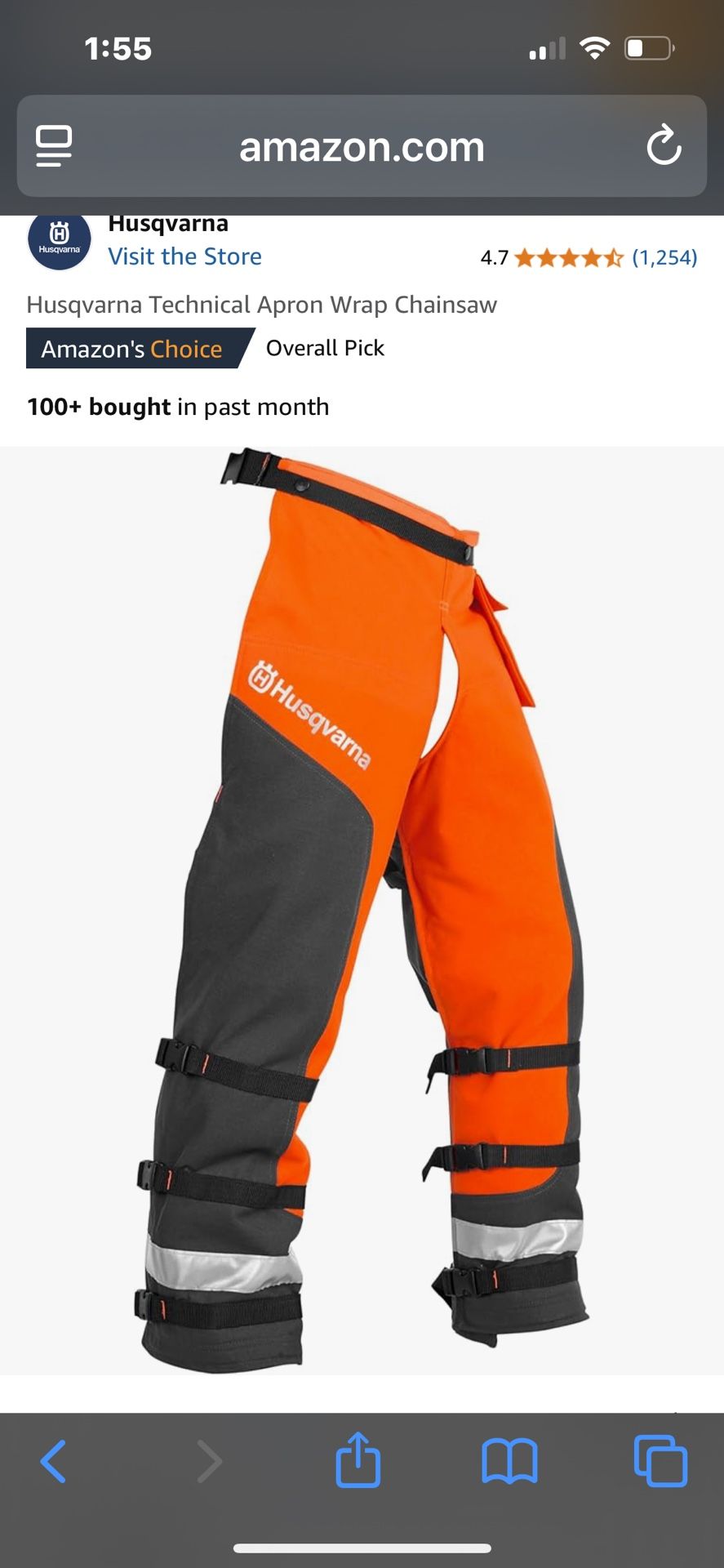 Protective Chainsaw Chaps Husband
