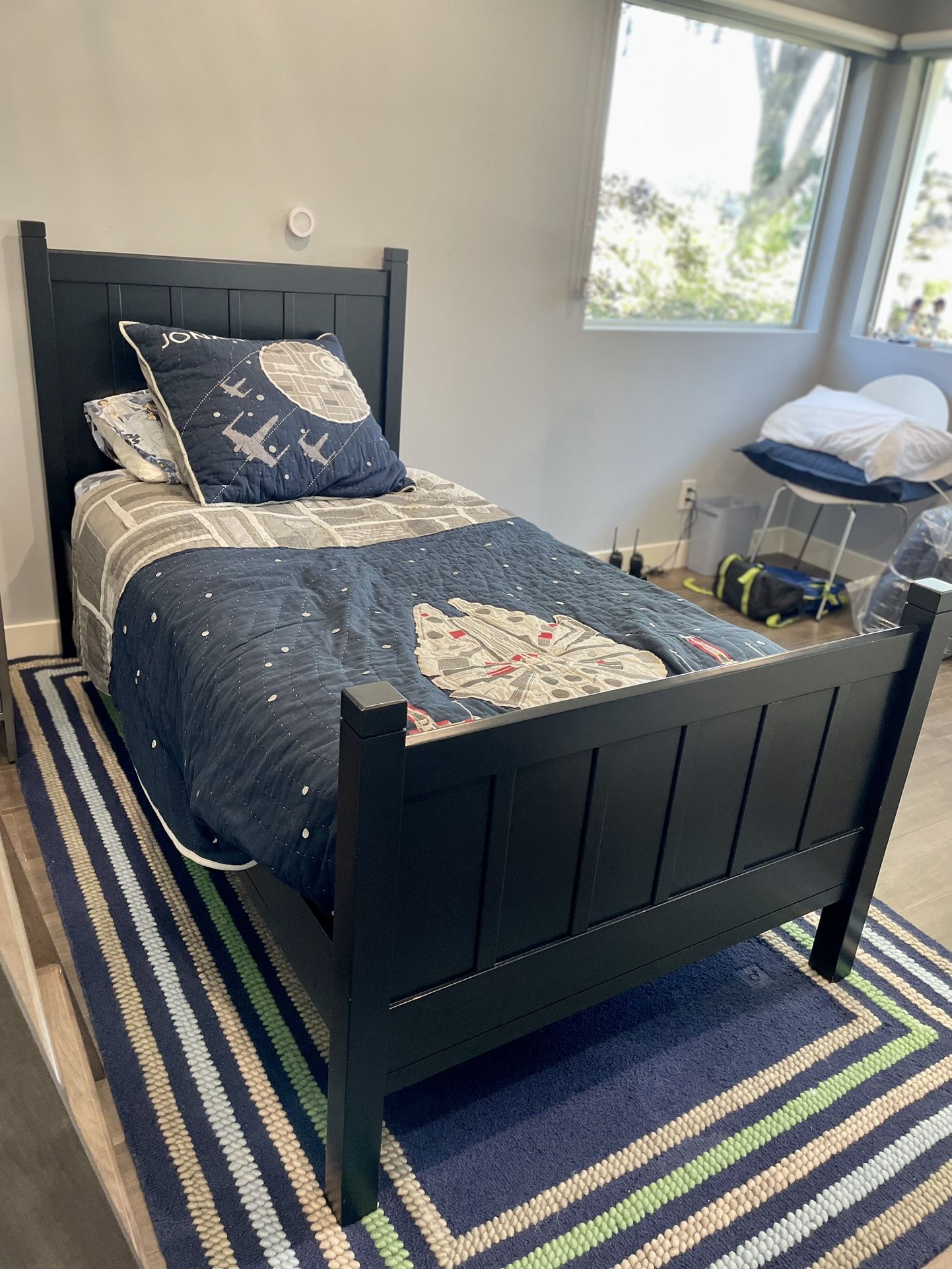 Pottery Barn Camp Twin Lower Bed with Mattress