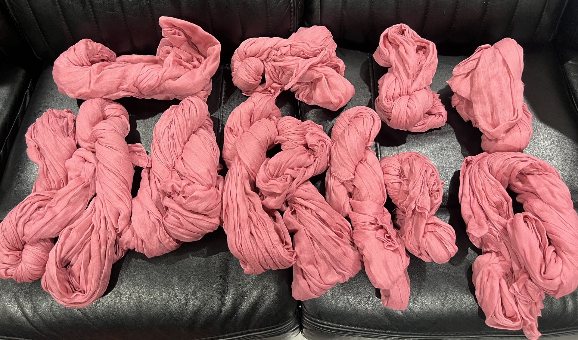 Pink cheesecloth Table Runners