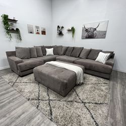 Gray Sectional Couch - Free Delivery 