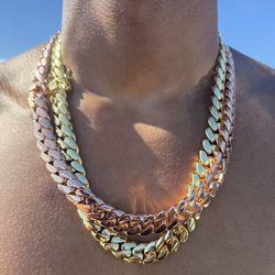  handmade heavy And solid Miami Cuban links necklaces