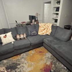 Left Side Sectional, Blue Color