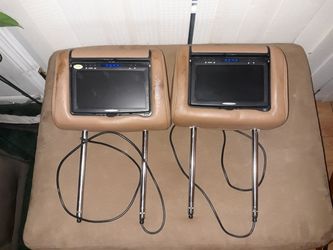 Audi a8 front headrest with TV's