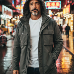 Marc New York Mens Gray Jacket - Large