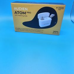 Audien ATOM PRO - Amplificador auditivo inalámbrico recargable para ayudar y ayudar a la audición, diseño de comodidad premium y casi invisible

