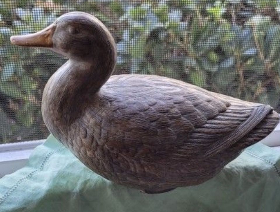 Vintage Dutch Studio Pottery Garden Duck & Bird – Signed – Holland – 1960