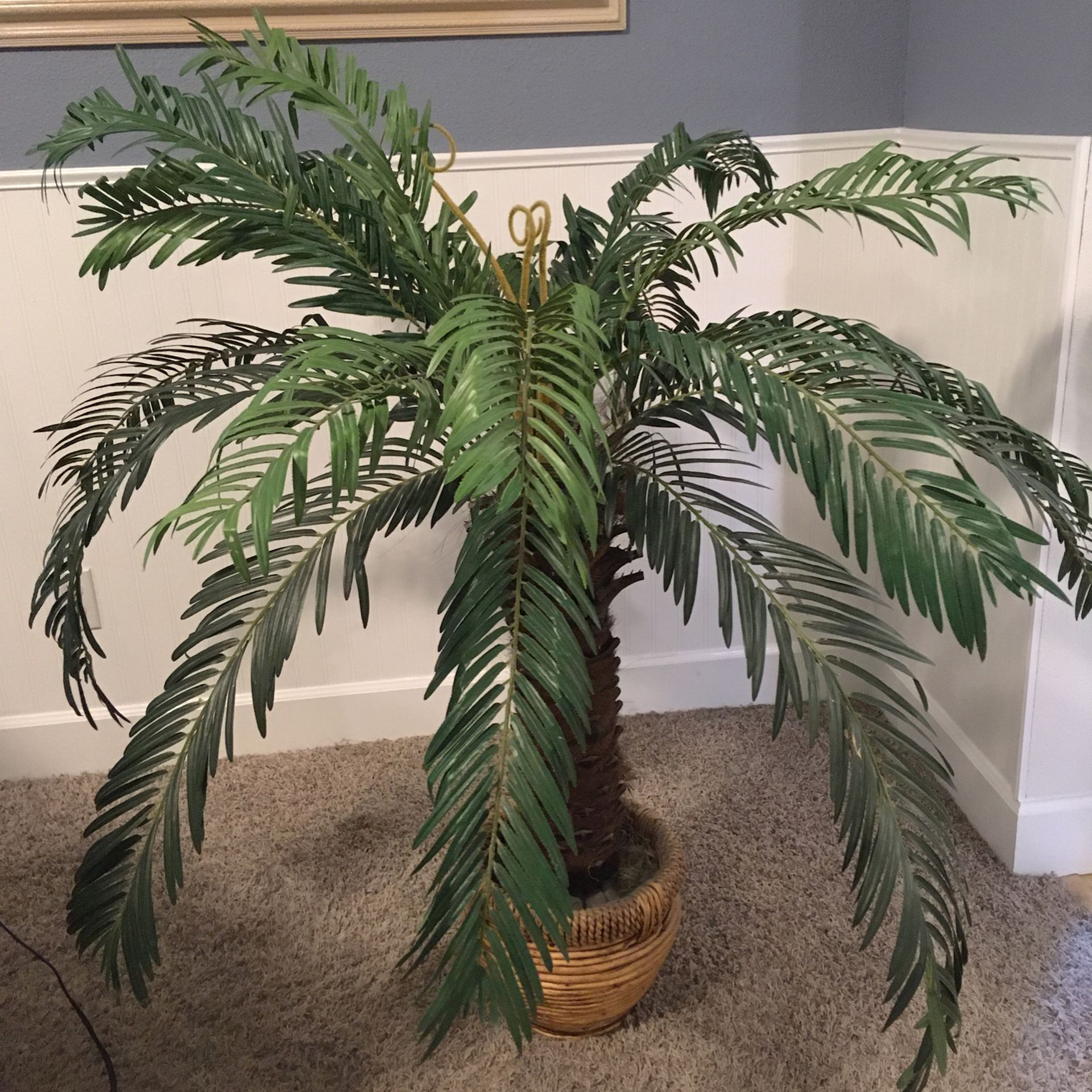 Faux Palm Tree Indoor Fake Plant 4 Ft