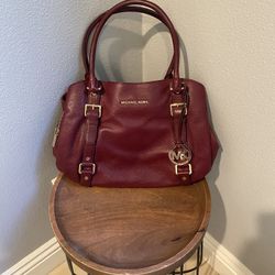 Micheal Kors Burgundy Purse