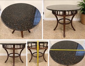 Luxury Granite Bistro Table – Estate Piece – $125 OBO