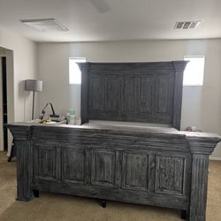 King Bed Frame And Drawers 