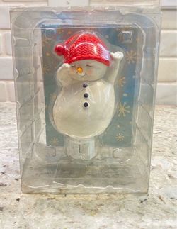 Department 56 snowman nightlight. Christmas