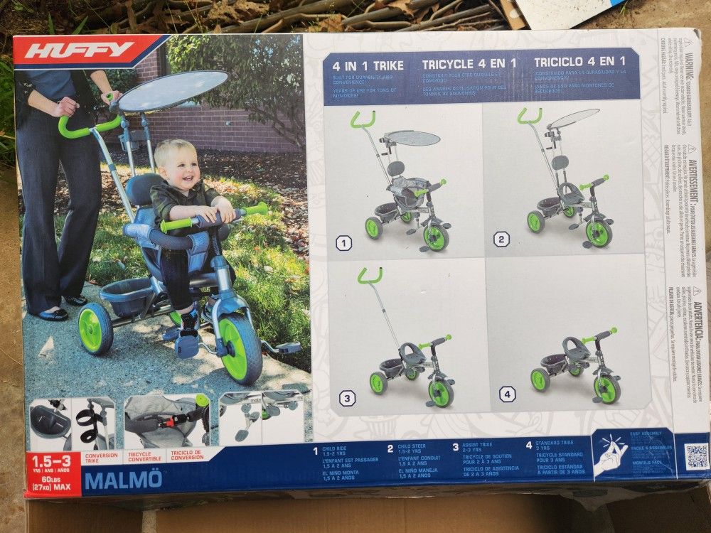 Huffy Malmo Conversión 4 In 1 Tricycle
