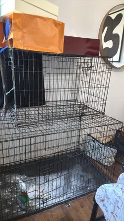 Medium and XLarge dog crate