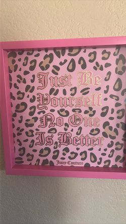 Juicy Couture Framed Leopard Print Wall Art Set of 2