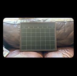 Chalk board calendar