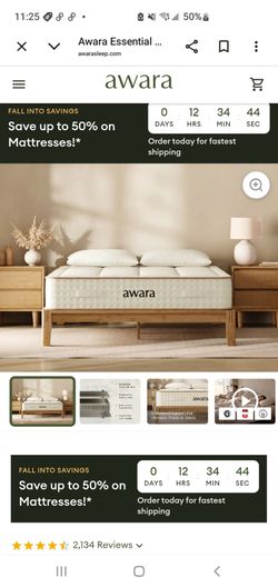 Awara organic queen size  matress