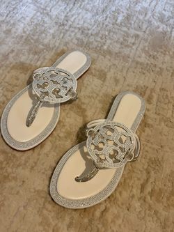 Tory Burch Miller Crystal Embellished Sandals