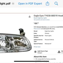 Headlights For 2000-2002 Camry