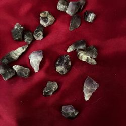 20 Small Pieces Of Amethyst From Four Peaks mine in Arizona