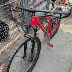 Mountain Bike, Bike Carrier, Cleaning/Maintenance Supplies, and Bike Stand