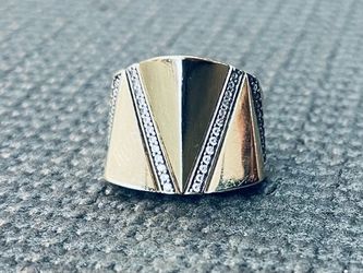 Geometric Gold Ring