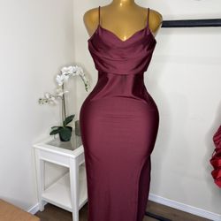 Hermoso Vestido Color Vino