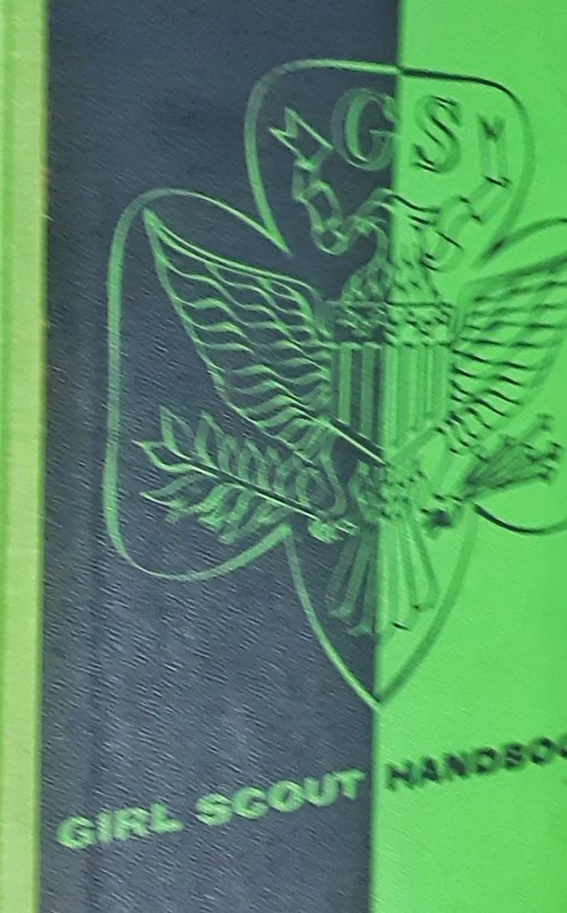 1950s Hardcover Girl Scout Girlscout Handbook Guide Book