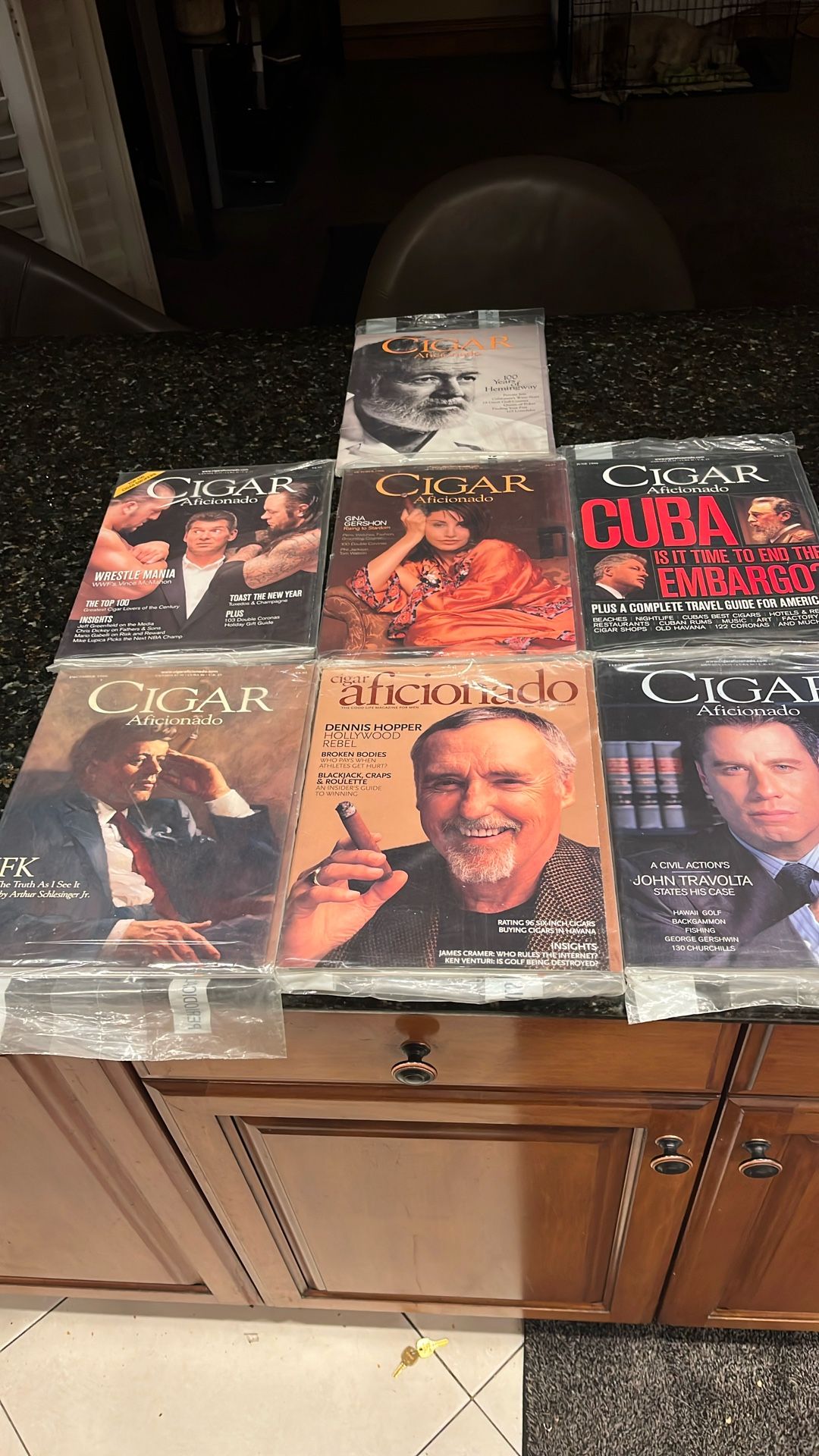 Lot Of 7 Cigar Aficionado Magazines 98-99