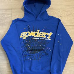 Blue Spider Hoodie – Size Medium