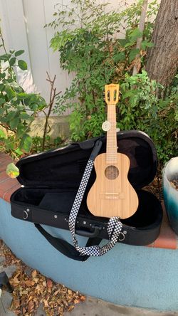 Concert bamboo ukulele…