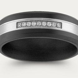 Titanium Diamond Ring