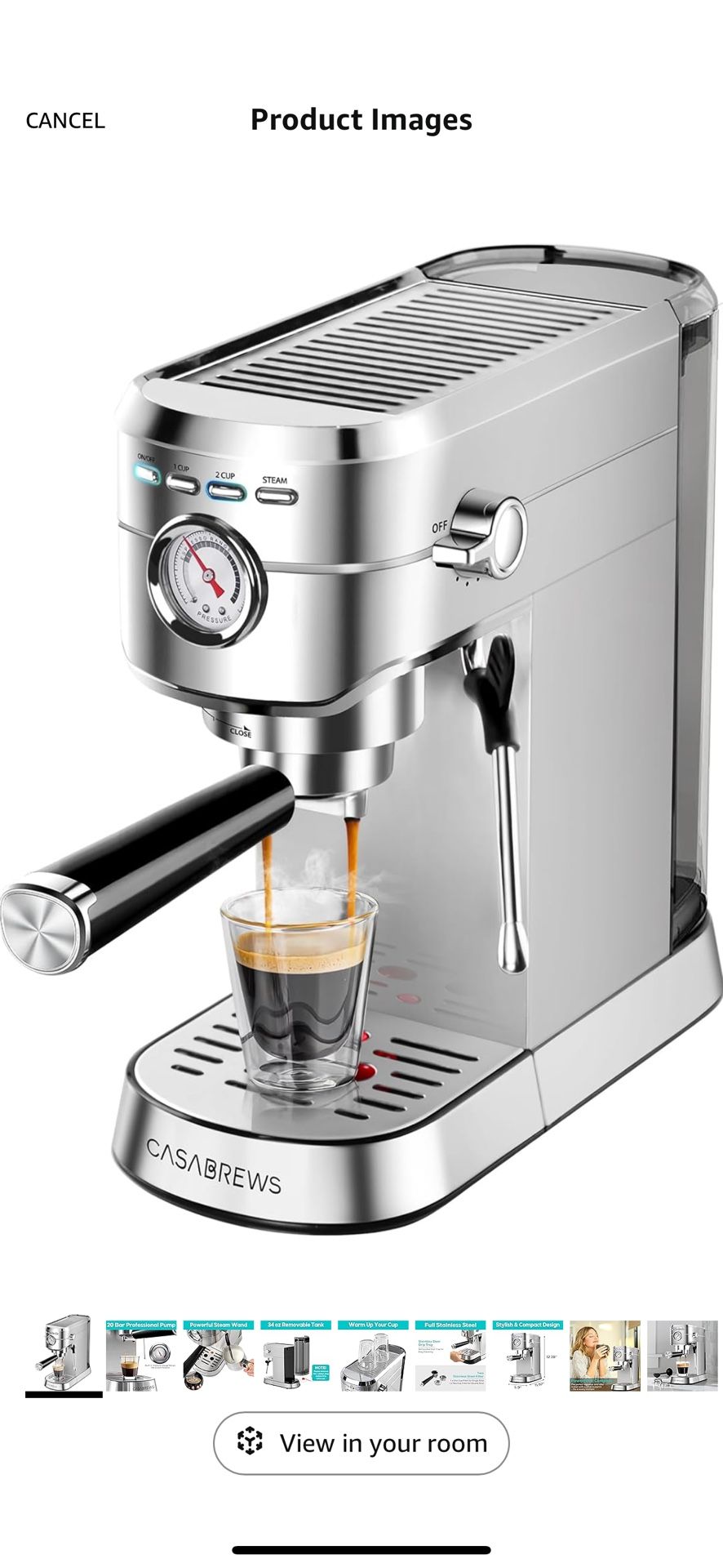 Casabrews Espresso Coffee Machine