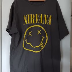 Nirvana Smiley Face Tshirt 
