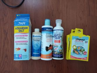 Assorted Aquarium Care Products