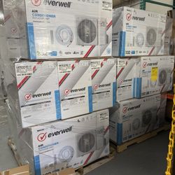 Mini Split Inverter Solo Frío 12000 BTU 17 Seer 115 Volt / Wifi / Marca EVERWELL 