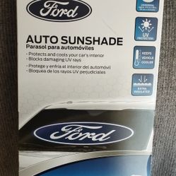 New FORD Car Truck Black Windshield Front Folding Sun Shade Sunshade 27"x58".