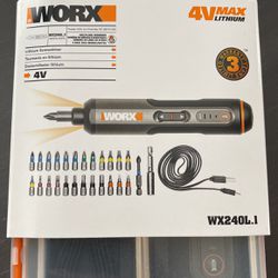 NIB Worx 4v Max Lithium Screwdriver Set!