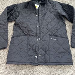 Designer’s Barbour Boy’s Puffer Jacket, Coat, Black Size L Brand New With The Tags$ $300