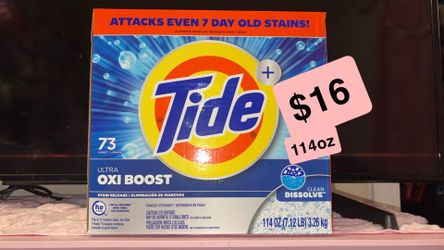 Tide powder detergent 114oz