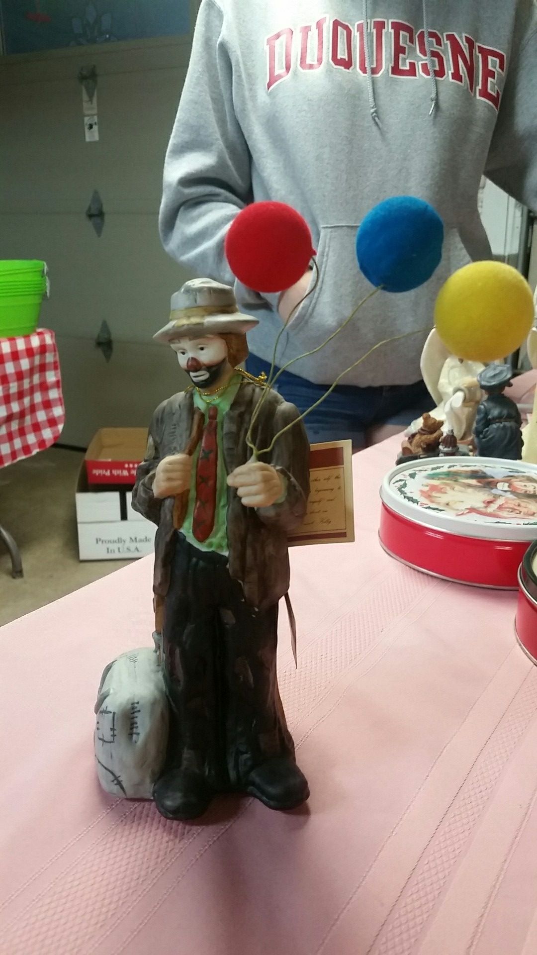 Emmet kelly jr music box