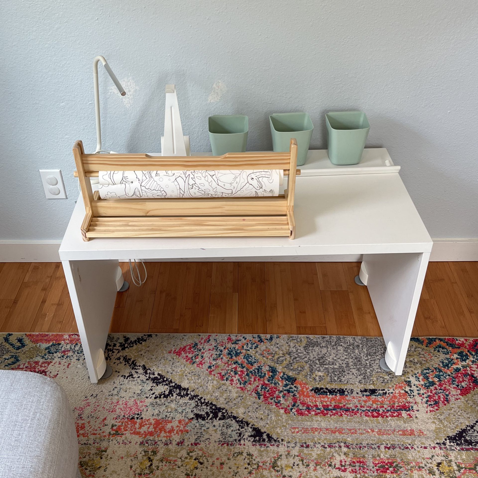 Ikea Smastad Desk & all Of Accessories Needed For A Kids Art Station