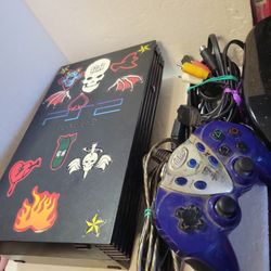 Playstation 2 Ps2 With Cords And Controller 