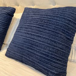 Navy Blue Throw (accent) Pillows