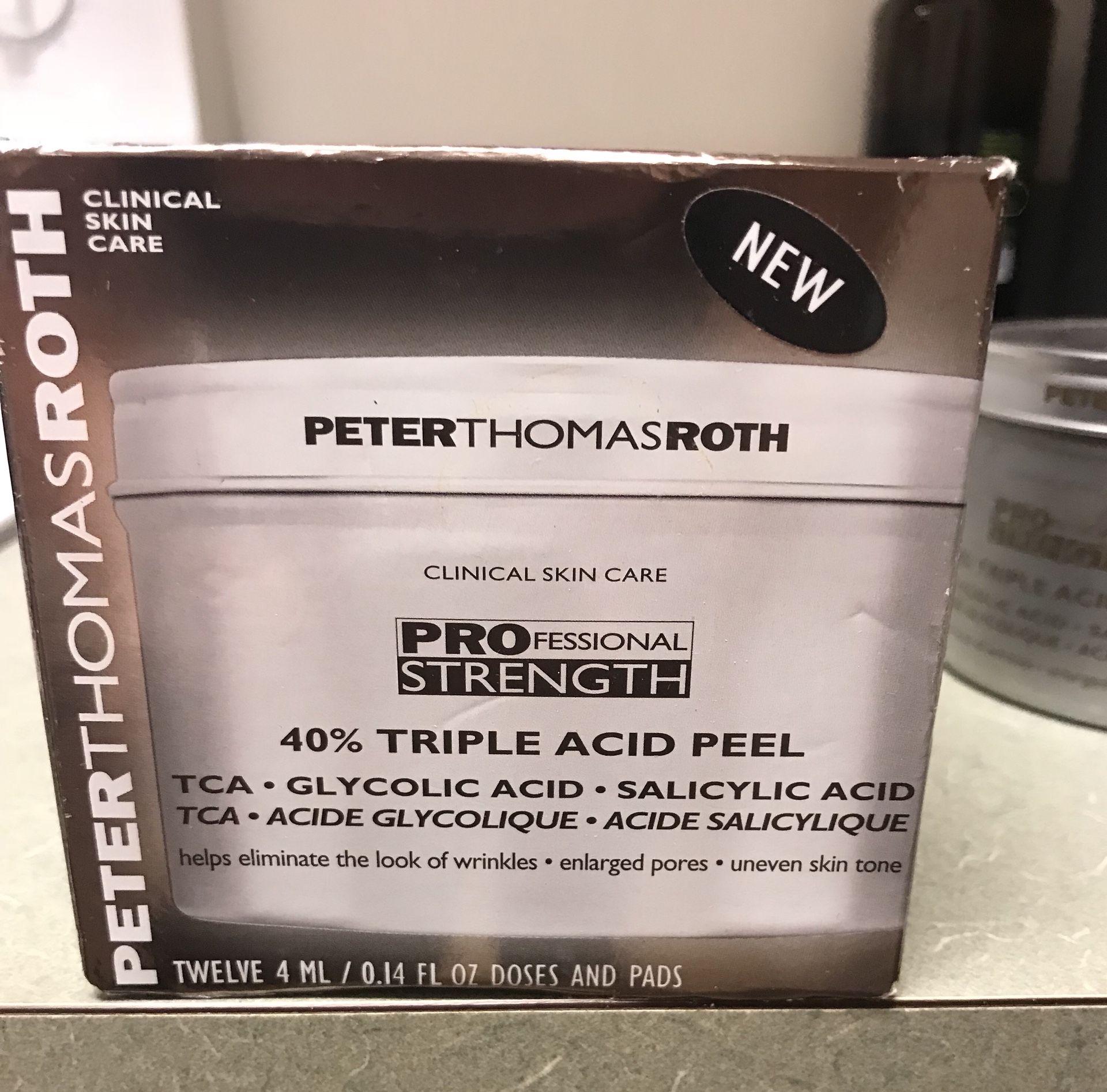 New in package Peter Thomas Roth triple acid peel skin care