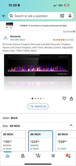 NEW IN BOX Electric Fire Place