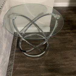 Glass Top Side Table $20