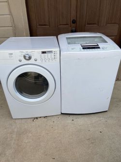 LG washer and dryer